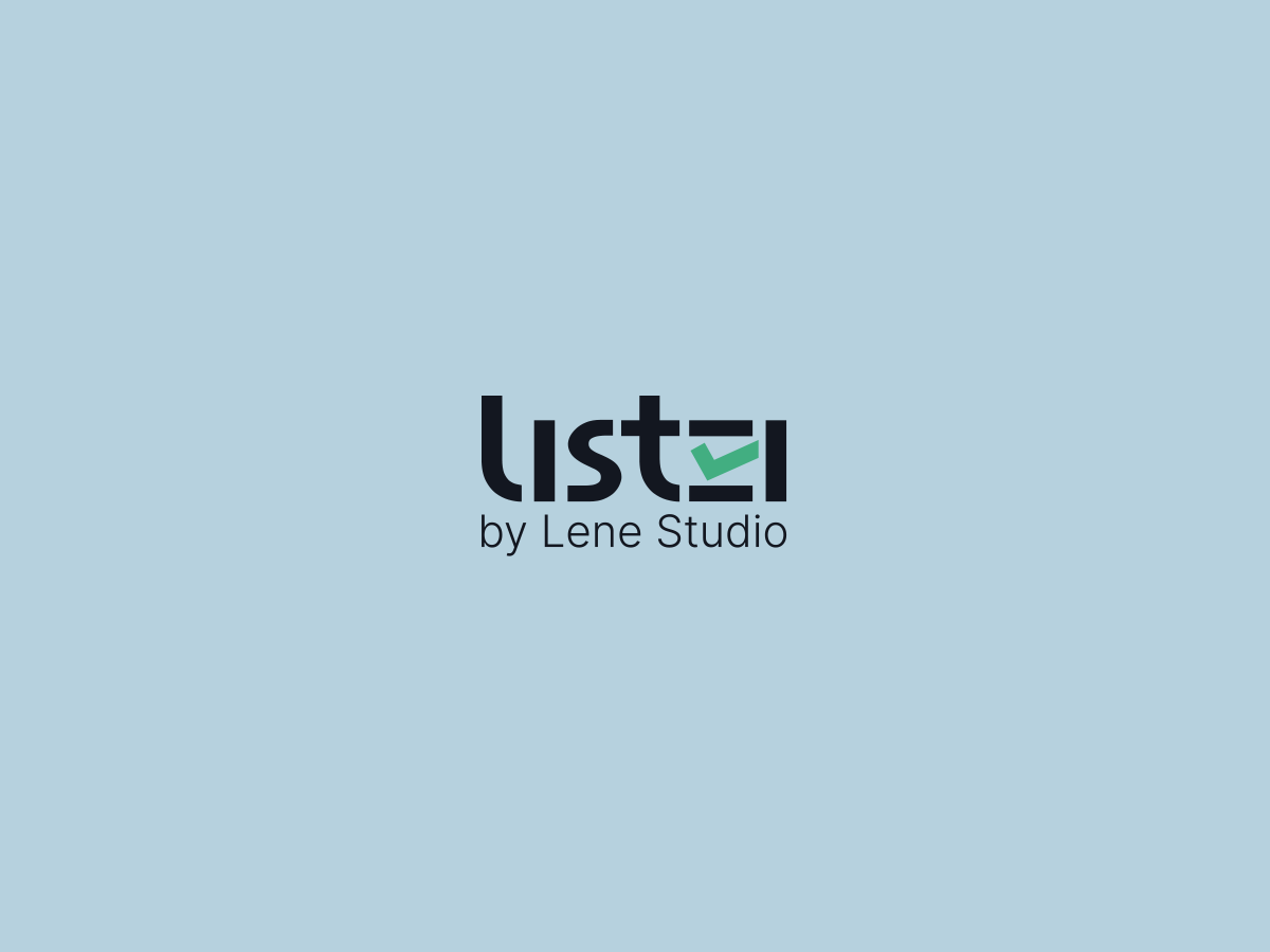 Logotipo do produto Listei, by Lene Studio